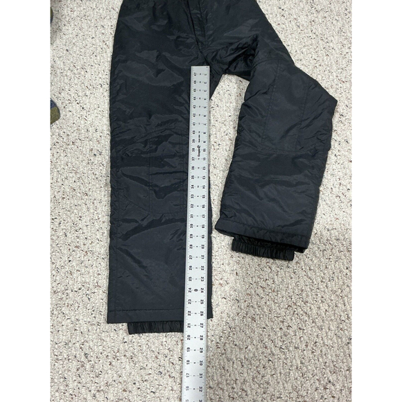 Kids Large Black Snow Pants Pull On Zip Up - Picture 6 of 7